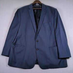 Ralph by Ralph Lauren Blazer Suit Jacket Men 54L Long Blue Wool Single Breasted